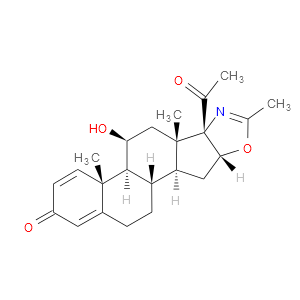 11beta-Hydroxy-2'-methyl-5'betaH-pregna-1,4-dieno[17,16-d]oxazole-3,20-dione - Click Image to Close