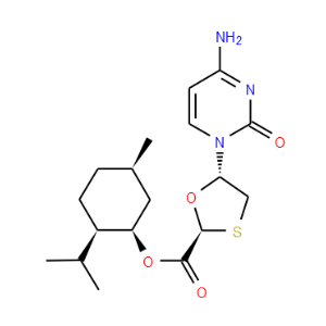 Menthyl-5-(4-amino-2-oxo-2H-pyrimidin-1-yl)-[1,3]oxathiolane-2-carboxylic acid