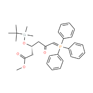 Methyl (3R)-3-(tert-butyldimethylsilyloxy)-5-oxo-6-triphenylphosphoranylidenehexanoate - Click Image to Close