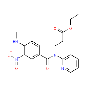 Ethyl 3-(4-(methylamino)-3-nitro-N-(pyridin-2-yl)benzamido)propanoate - Click Image to Close