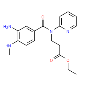 Ethyl 3-(3-amino-4-(methylamino)-N-(pyridin-2-yl)benzamido)propanoate - Click Image to Close