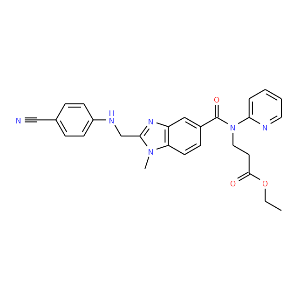 Ethyl N-[(2-{[(4-cyanophenyl)amino]methyl}-1-methyl-1H-benzimidazol-5-yl)carbonyl]-N-pyridin-2-yl-beta-alaninate - Click Image to Close