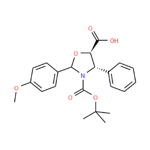 3-tert-Butoxycarbony-2-(4-anisyl)-4-phenyl-5-oxazolidinecarboxylic acid