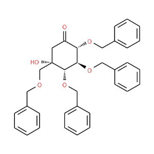 (2R,3S,4S,5S)-5-Hydroxy-2,3,4-tris(phenylmethoxy)-5-[(phenylmethoxy)methyl]-cyclohexanone