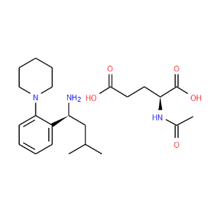 3-Methyl-1-(2-piperidinophenyl)butylamine N-acetylglutamate salt