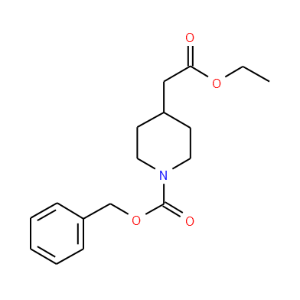 Benzyl 4-(2-ethoxy-2-oxoethyl)-1-piperidinecarboxylate