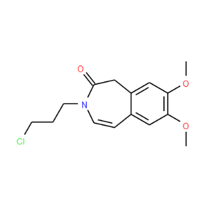 3-(3-Chloropropyl)-1,3-dihydro-7,8-dimethoxy-2H-3-benzazepin-2-one - Click Image to Close