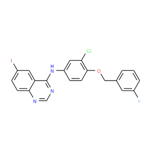 N-[3-Chloro-4-(3-fluorobenzyloxy)phenyl]-6-iodoquinazolin-4-amine - Click Image to Close