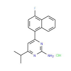4-(4-Fluoro-1-naphthalenyl)-6-(1-methylethyl)-2-pyrimidinamine hydrochloride