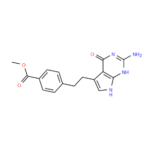 4-[2-(2-Amino-4,7-dihydro-4-oxo-1H-pymol[2,3-d]pyrimodin-5-yl)ethyl]benzoic acid methyl ester - Click Image to Close