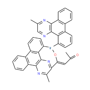 Bis(2-methyldibenzo[f,h]quinoxaline)(acetylacetonate)iridium(III)