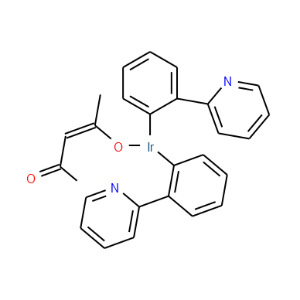 Bis(2-phenylpyridinato-C2,N) (acetylacetonate)iridium(III) - Click Image to Close