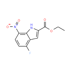 4-Fluoro-7-nitro 1H-indole-2-ethyl carboxylate - Click Image to Close