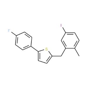 (4-Fluorophenyl)-5-[(5-iodo-2-methylphenyl) methyl] thiophene