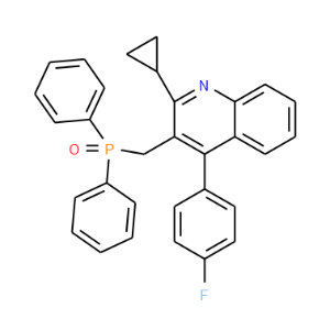 2-Cyclopropyl-3-[(diphenylphosphinyl)methyl]-4-(4-fluorophenyl)quinoline - Click Image to Close