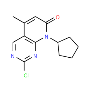 2-Chloro-8-cyclopentyl-5-methylpyrido[2,3-d]pyrimidin-7(8H)-one - Click Image to Close