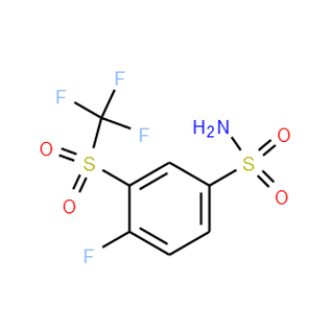 4-fluoro-3-((trifluoromethyl)sulfonyl)benzenesulfonamide (Related Reference)