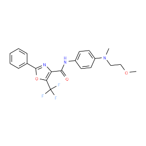 N-(4-((2-Methoxyethyl)(methyl)amino)phenyl)-2-phenyl-5-(trifluoromethyl)oxazole-4-carboxamide