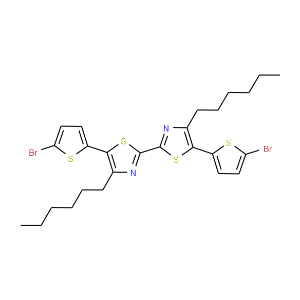 5,5'-Bis(5-bromothiophen-2-yl)-4,4'-dihexyl-2,2'-bithiazole - Click Image to Close
