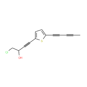 2(-4-Chloro-3-hydroxy-1-butynyl)-5-1,(3-pentadiynyl)thiophene