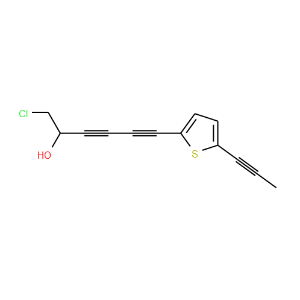 1-Chloro-6-(5-(prop-1-ynyl)thiophen-2-yl)hexa-3,5-diyn-2-ol - Click Image to Close