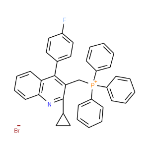 ((2-Cyclopropyl-4-(4-fluorophenyl)quinolin-3-yl)methyl)triphenylphosphonium bromide