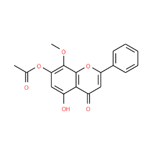 5-Hydroxy-7-acetoxy-8-methoxyflavone - Click Image to Close