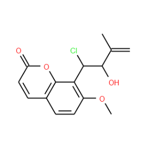 8-(1-chloro-2-hydroxy-3-methyl-but-3-enyl)-7-methoxy-chromen-2-one - Click Image to Close