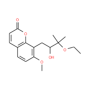 8-(3-Ethoxy-2-hydroxy-3-methylbutyl)-7-methoxycoumarin - Click Image to Close