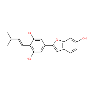 5-(6-Hydroxybenzofuran-2-yl)-2-(3-methylbut-1-enyl)benzene-1,3-diol - Click Image to Close