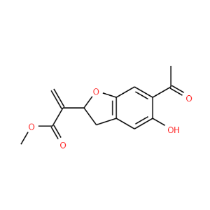 Methyl 2-(6-acetyl-5-hydroxy-2,3-dihydrobenzofuran-2-yl)propenoate - Click Image to Close