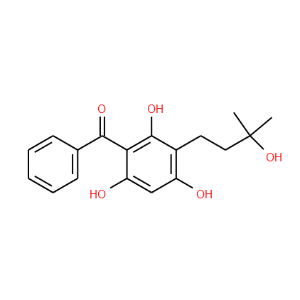 3-(3-Hydroxy-3-methylbutanyl)-2,4,6-trihydroxybenzophenone - Click Image to Close