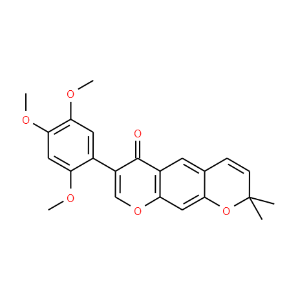 2',4',5'-Trimethoxy-2'',2''-dimethylpyrano[5'',6'':6,7]isoflavone - Click Image to Close