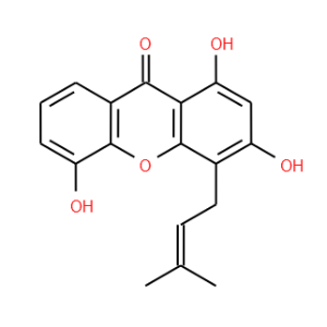 1,3,5-Trihydroxy-4-prenylxanthone - Click Image to Close