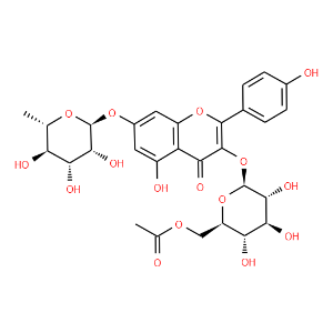 Kaempferol 3-O-(6''-O-acetyl)glucoside-7-O-rhamnoside - Click Image to Close