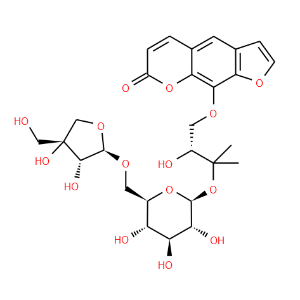 Heraclenol 3'-O-[beta-D-apiofuranosyl-(1-6)-beta-D-glucopyranoside]