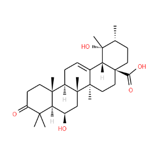 6beta,19-Dihydroxy-3-oxours-12-en-28-oic acid
