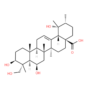3,6,19,23-Tetrahydroxy-12-ursen-28-oic acid - Click Image to Close