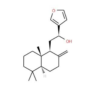 15,16-Epoxy-12S-hydroxylabda-8(17),13(16),14-triene - Click Image to Close