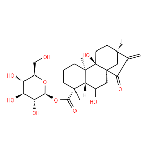 ent-6,9-Dihydroxy-15-oxo-16-kauren-19-oic acid beta-D-glucopyranosyl ester