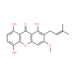 1,5,8-Trihydroxy-3-methoxy-2-prenylxanthone - Click Image to Close