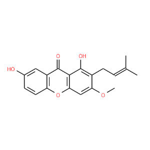 1,7-Dihydroxy-3-methoxy-2-prenylxanthone - Click Image to Close