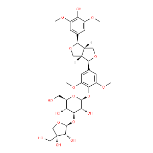 (-)-Syringaresnol-4-O-beta-D-apiofuranosyl-(1?2)-beta-D-glucopyranoside - Click Image to Close