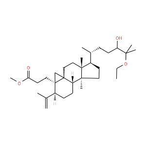 24-Hydroxy-25-ethoxy-3,4-secocycloart-4(28)-en-3-oic acid methyl ester