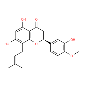 5,7,3'-Trihydroxy-4'-methoxy-8-prenylflavanone - Click Image to Close