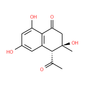 4-(trans)-Acetyl-3,6,8-trihydroxy-3-methyldihydronaphthalenone - Click Image to Close