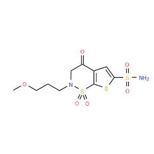 2-(3-Methoxypropyl)-4-oxo-3,4-dihydro-2H-thieno[3,2-e][1,2]thiazine-6-sulfonamide 1,1-dioxide - Click Image to Close