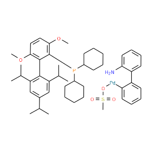 Methanesulfonato(2-dicyclohexylphosphino-3,6-dimethoxy-2',4',6'-tri-i-propyl-1,1'-biphenyl)(2'-amino-1,1'-biphenyl-2-yl)palladium(II)