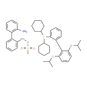Methanesulfonato(2-dicyclohexylphosphino-2',6'-di-i-propoxy-1,1'-biphenyl)(2'-amino-1,1'-biphenyl-2-yl)palladium(II) - Click Image to Close
