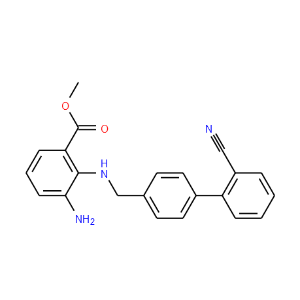 Methyl 3-amino-2-[[(2'-cyanobiphenyl-4-yl)methyl]amino]benzoate